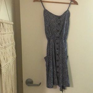 Blue floral midi dress Zaful